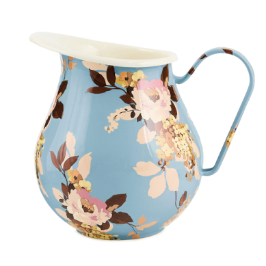 Mackenzie-Childs Pitcher Wild Rose Slate