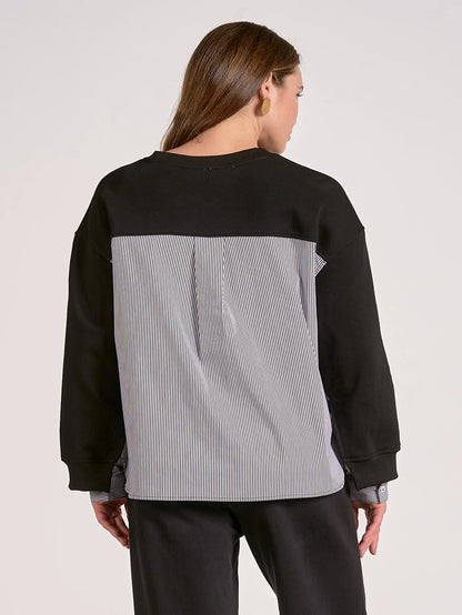 Top L/S Mixed Media