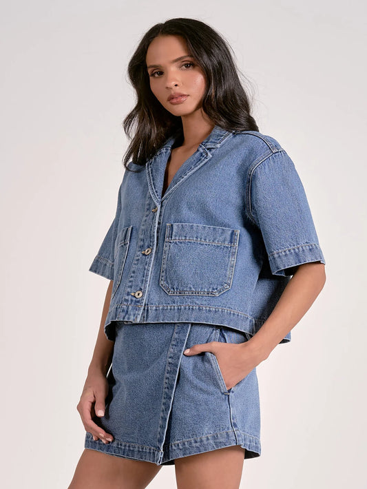 Top V-Neck S/S