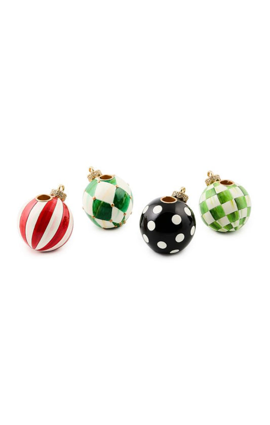 christmas ornament candle holder