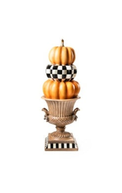 FALL ON THE FARM STACKED PUMKPIN URN