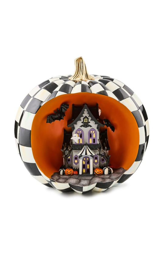 haunted house pumpkin 